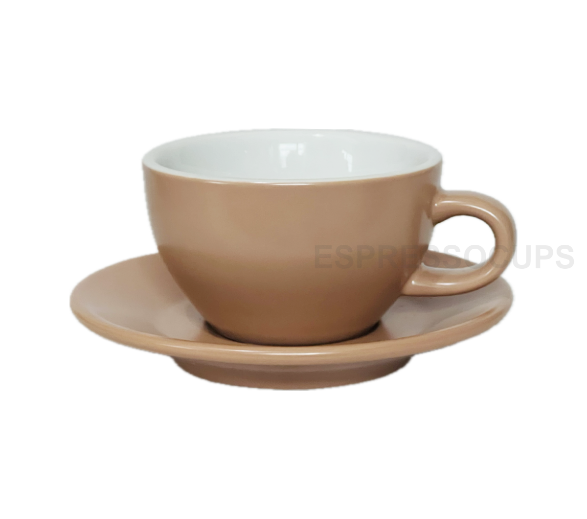 :TULIPANO" 210ml Cappuccino Cups - beige matte